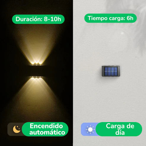 Lámpara Led Solar - Para exteriores