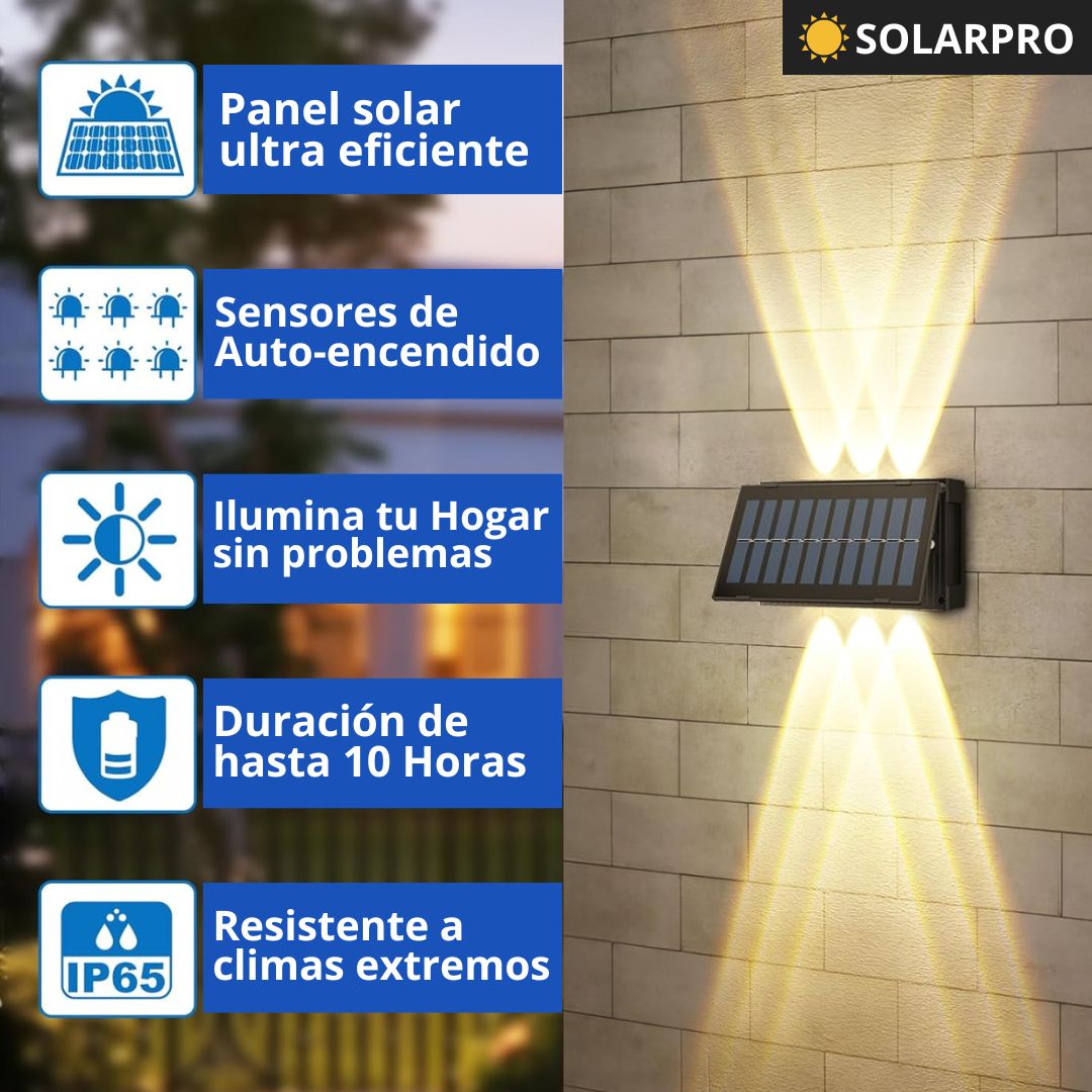 Lámpara Led Solar - Para exteriores